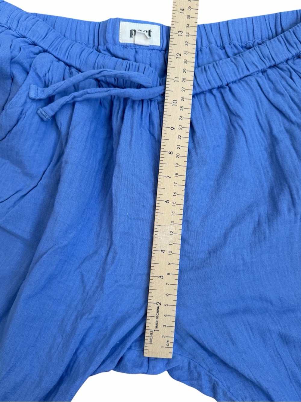 Pact Cotton Drawstring Pants in Periwinkle Blue - Picture 7 of 9